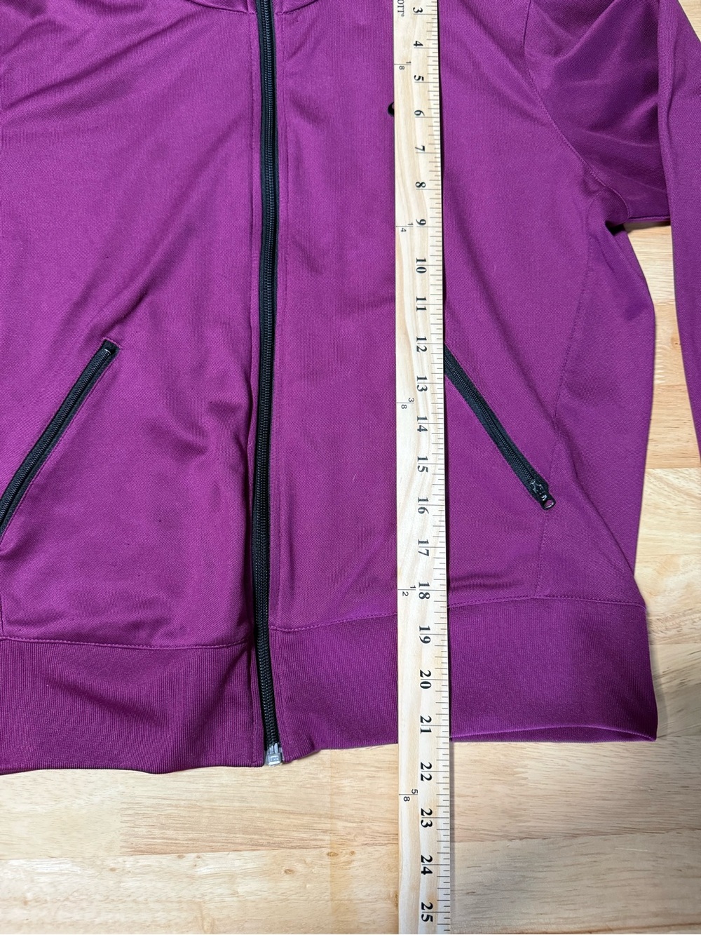 Nike Women’s Large Purple Black Full Zip Track Jacket - Picture 5 of 7